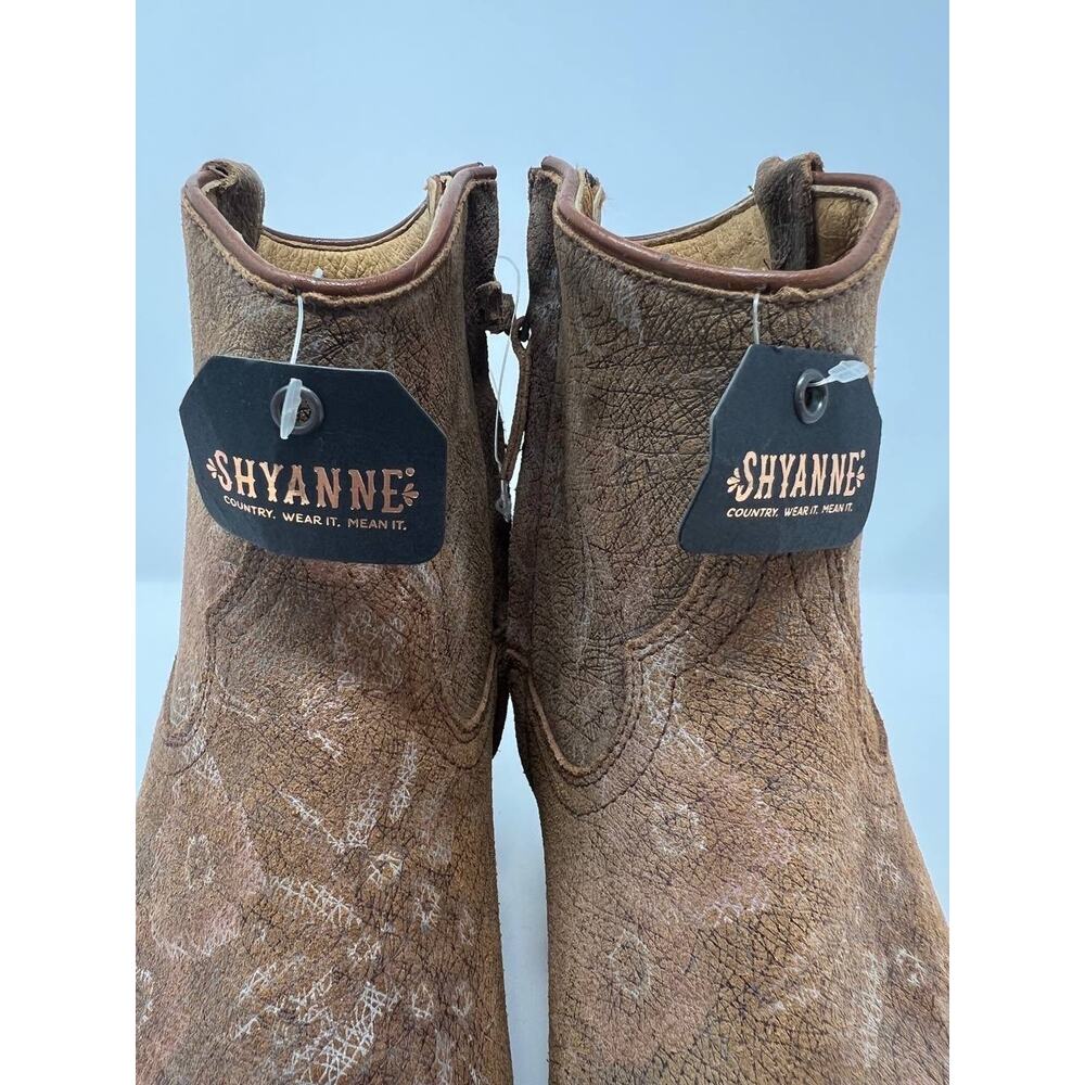 NWT Shyanne Sienna Western Ankle Boot Women's Leather 162483 Size 9155 - Picture 9 of 14